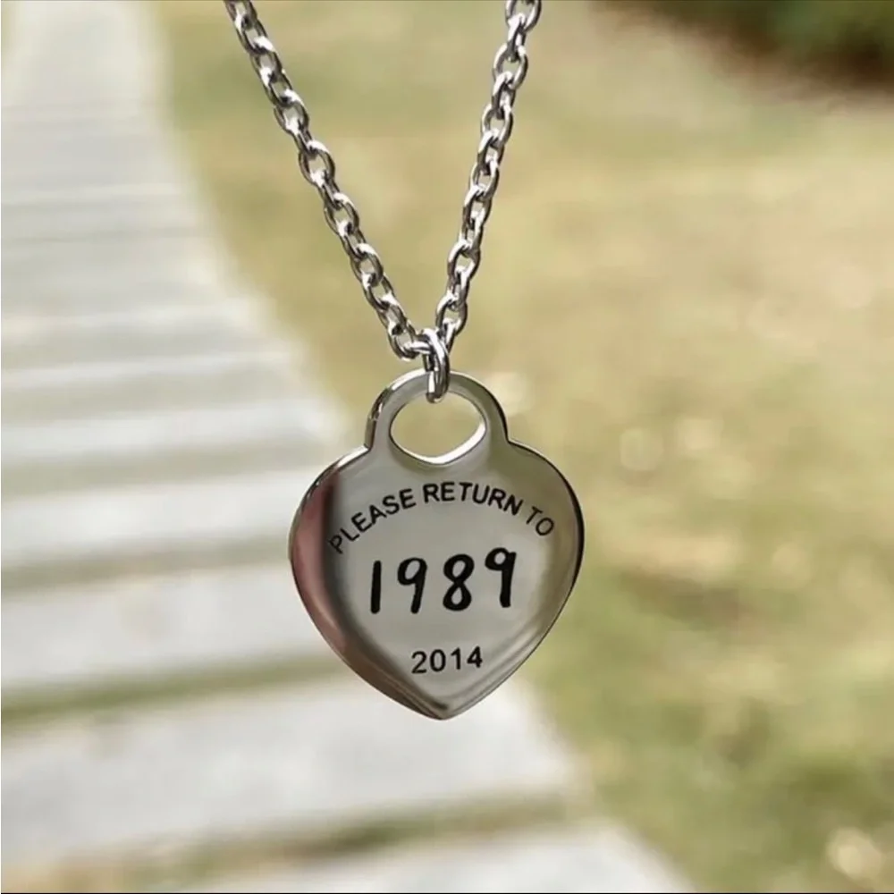 Taylor Swift Inspired 1989 Pendant Stainless Steel  Necklace Swiftie Must Have
